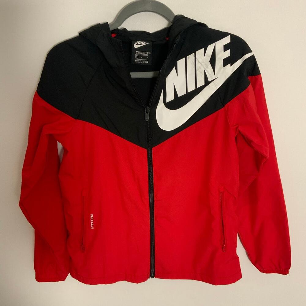Nike Packable Red and Black Nike Jacket Read Description‎